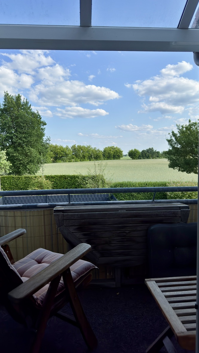 Ausblick Balkon Zimmer 2 + 3 Einfamilienhaus Bernau bei Berlin