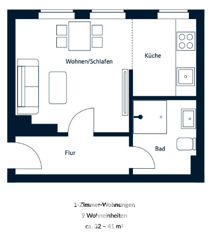 Grundriss 1 Etagenwohnung Berlin