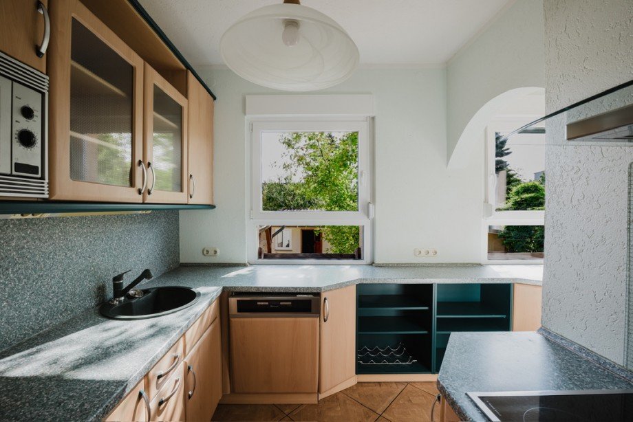 tolle Einbauk�che mit Gartenblick Einfamilienhaus Bernau bei Berlin
