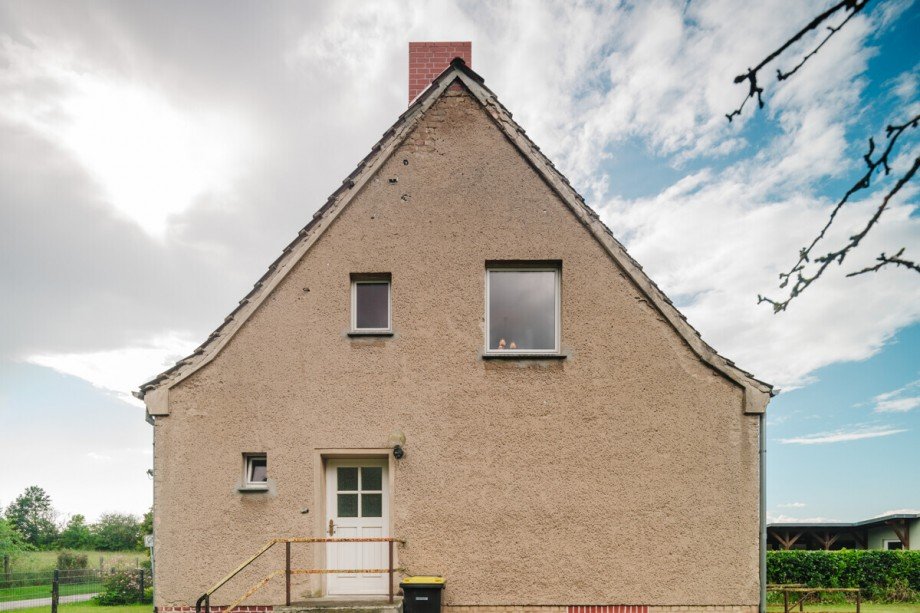 Haus Seitenansicht Doppelhaush�lfte Schorfheide