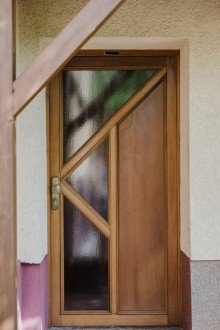 Haust�r mit Glaselement Rollenhagen-46: Historisches, saniertes Haus f�r die gro�e Familie in Spitzenlage am Rollberg