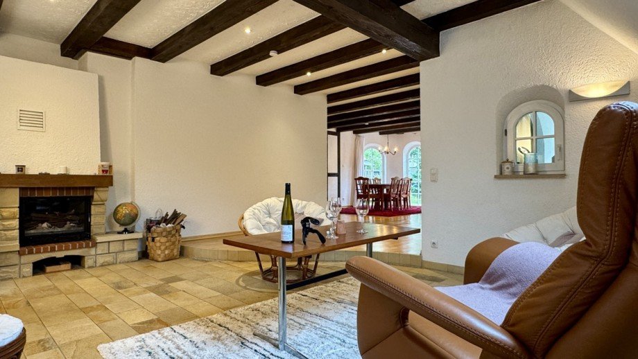 Blick vom Kaminzimmer Einfamilienhaus Angerm�nde