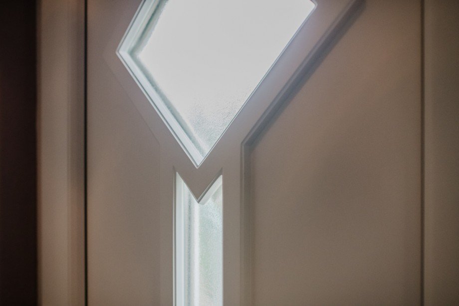 Detail Glaselement Eingangst�r Einfamilienhaus Bernau bei Berlin
