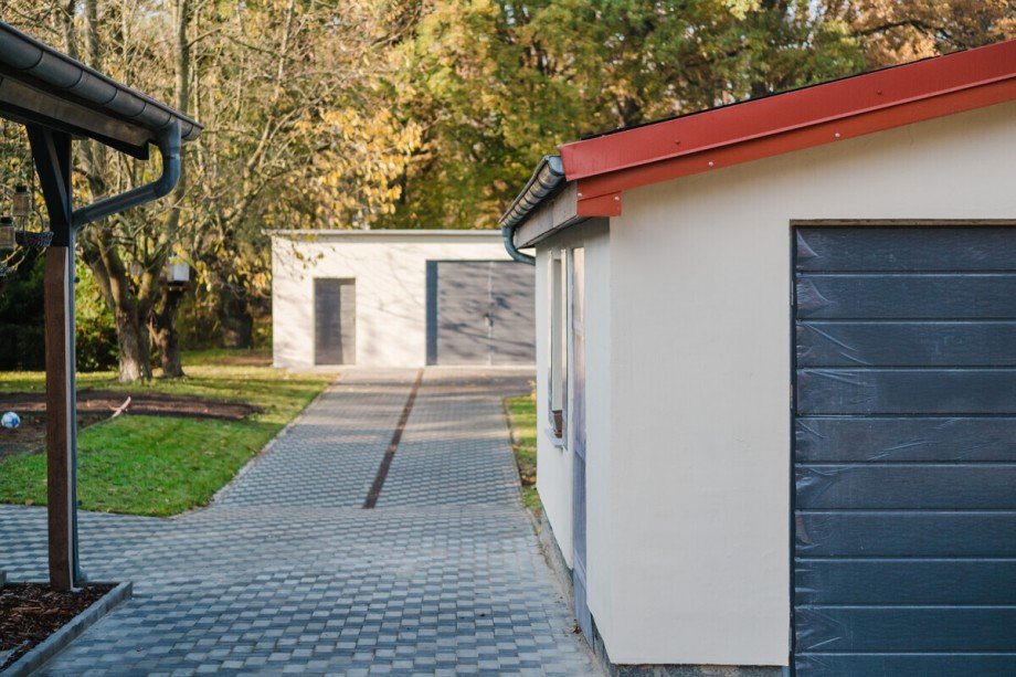 gepflasterte Einfahrt Einfamilienhaus Stahnsdorf