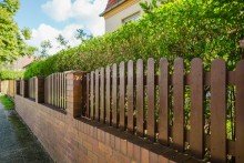 Holzzaun mit gepflegter Hecke Rollenhagen-46: Historisches, saniertes Haus f�r die gro�e Familie in Spitzenlage am Rollberg