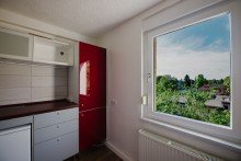 Kitchenette mit fantastischem Ausblick im Dachgeschoss Rollenhagen-46: Historisches, saniertes Haus f�r die gro�e Familie in Spitzenlage am Rollberg