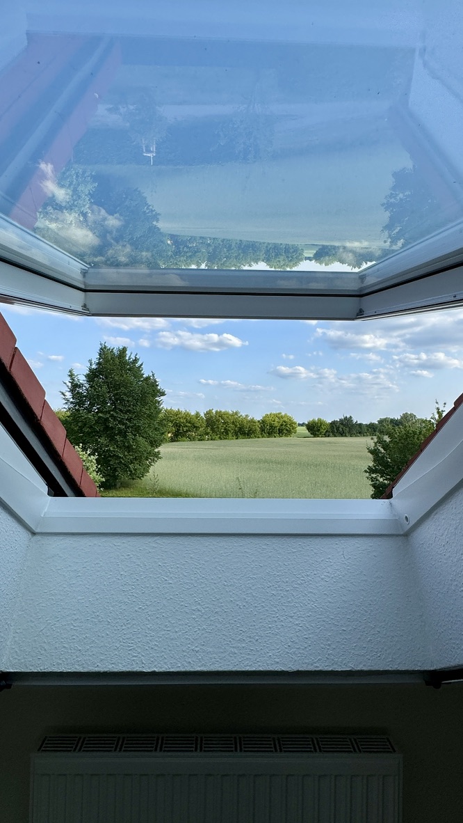 Ausblick Zimmer Dachgeschoss Einfamilienhaus Bernau bei Berlin